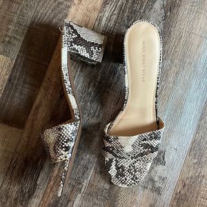 Who What Wear Snake Print Mule